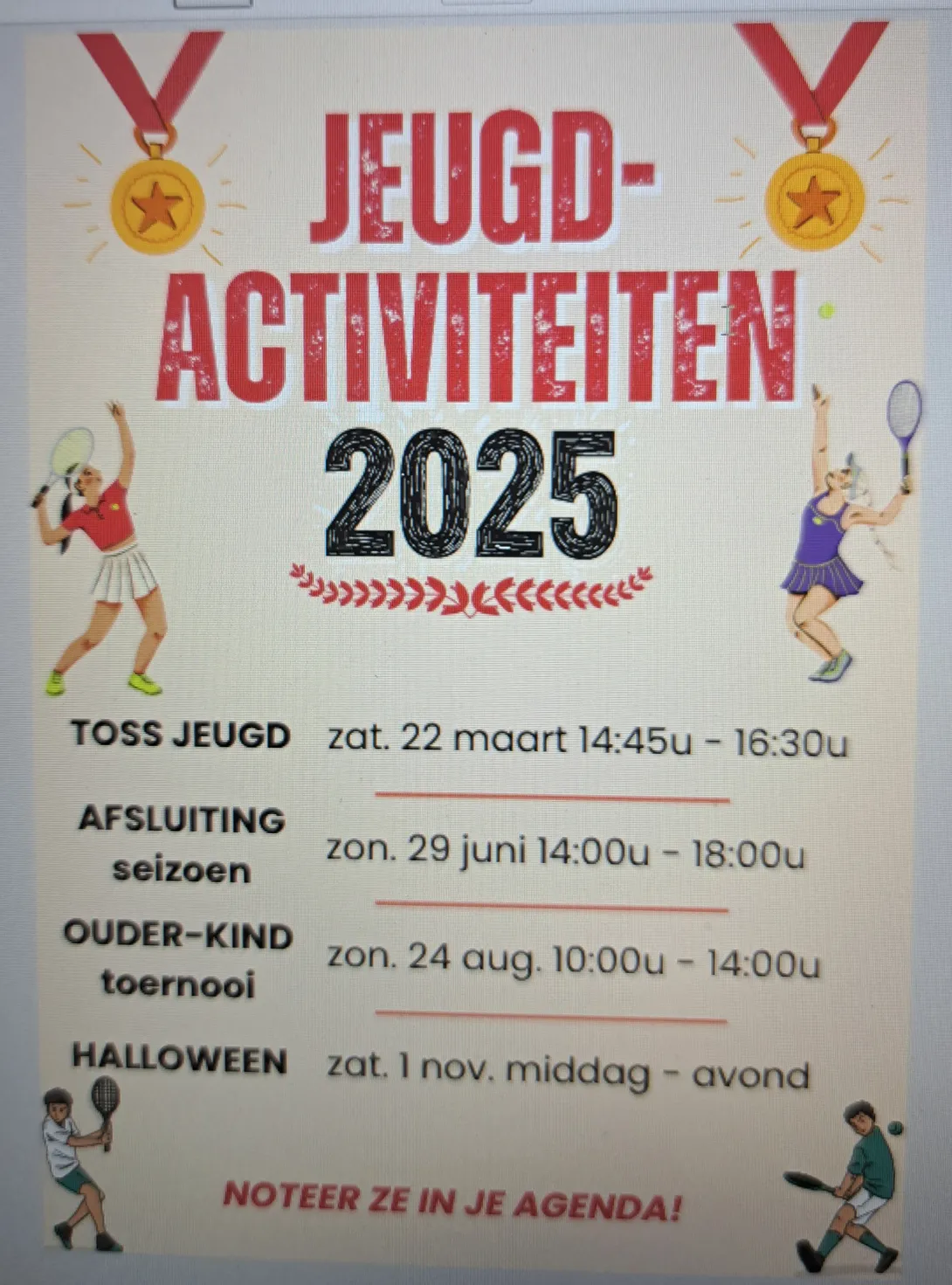 Jeugdactiviteiten TV de Wiekslag 2025