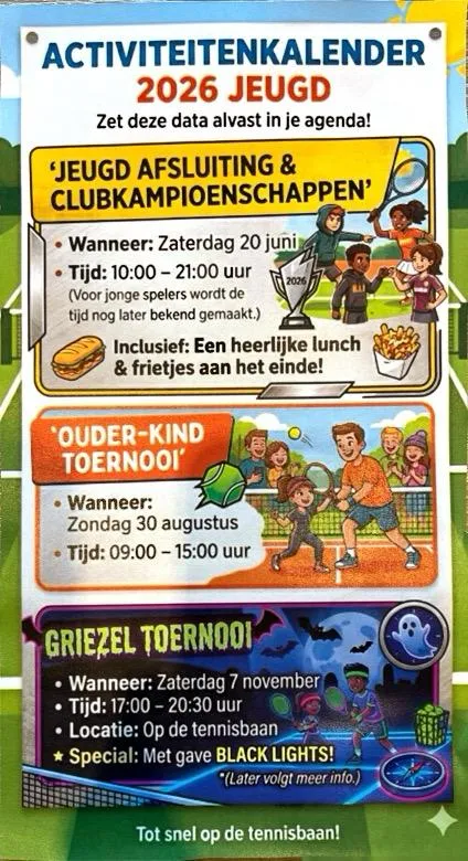 Jeugdactiviteiten TV de Wiekslag 2026